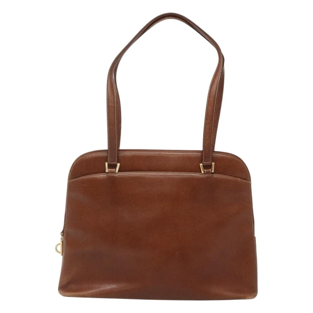 Salvatore Ferragamo Leather Shoulder Bag Brown